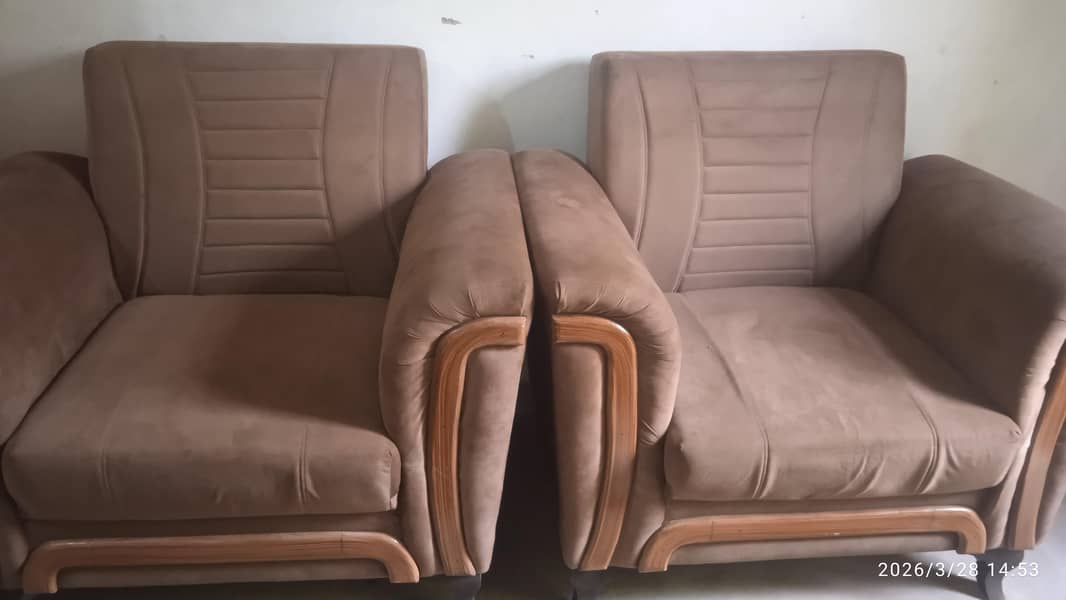 Brown colour sofa set 1