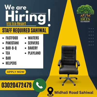 STAFF REQUIRED SAHIWAL