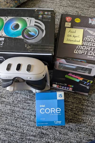 13600KF, B660M,G. SKILL Trident Z 32GB 4000MT/s, AIO and Quest 3