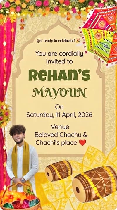 Wedding Card Design & Animation Custom Invitation Cards