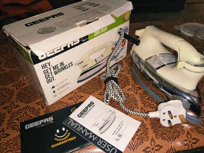 Its a brand new iron of off wight colour with many features