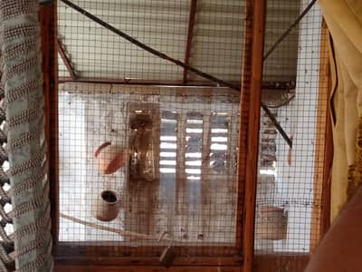 khuuda/wood frame with metal sheeting