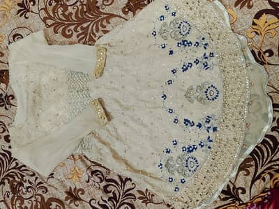Girls Fancy Embroidered Frock – Excellent Condition