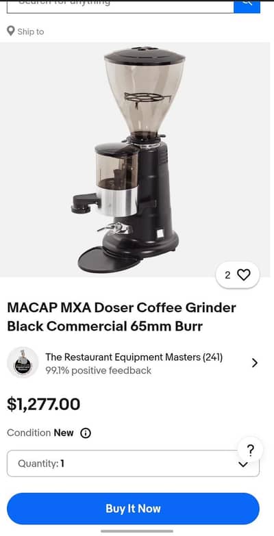 MACAP MXK Coffee Grinder