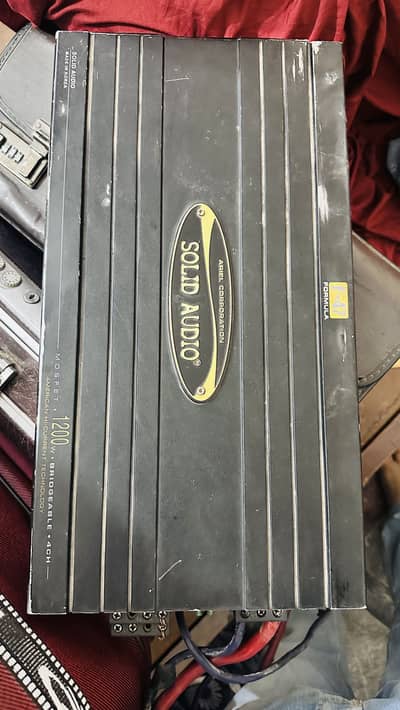 Woofers and amplifier 4 channel solid audio original