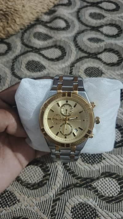 BEST WIN Luxury Chronograph Watch - Fully Functional - Two Tone