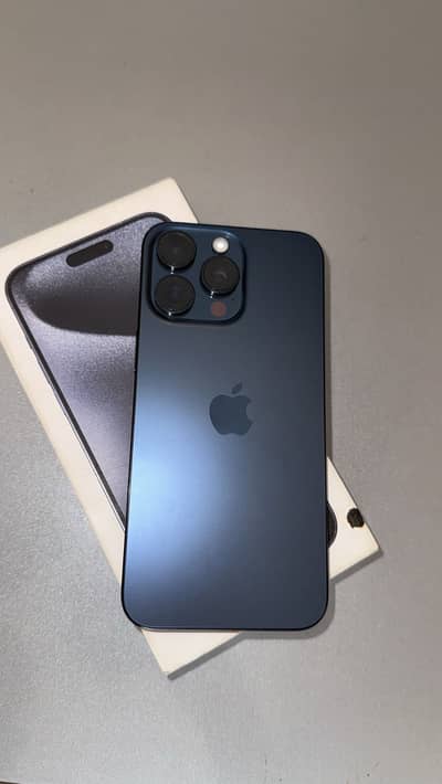 IPhone 15 pro max | with box | blue titanium