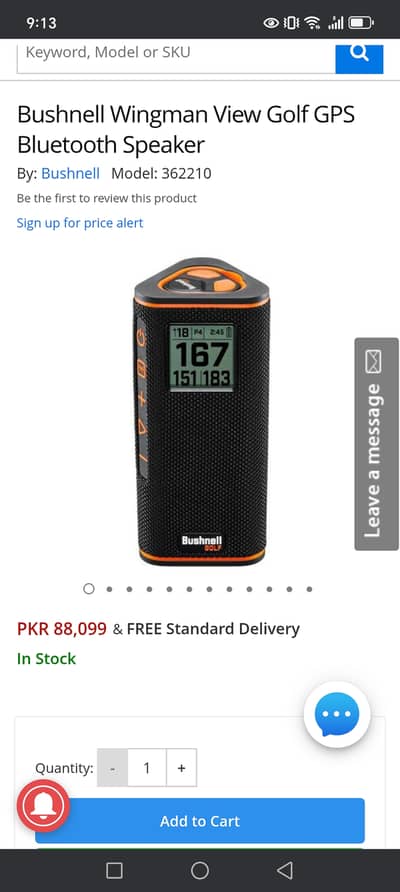 Bushnell wingman gulf speekar GPS
