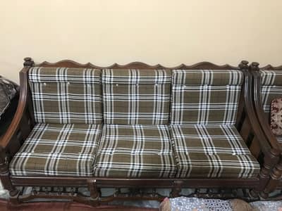 wooden 5 seatersofa set