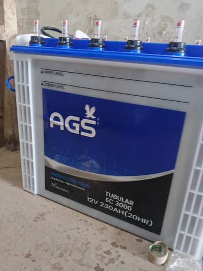 AGS Tubular battery 230AH