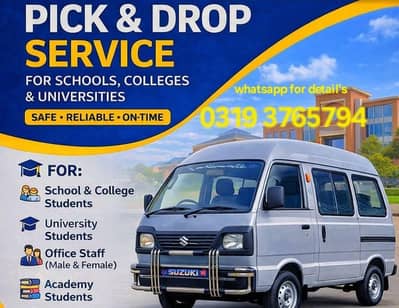 pick and drop service for office college university and school