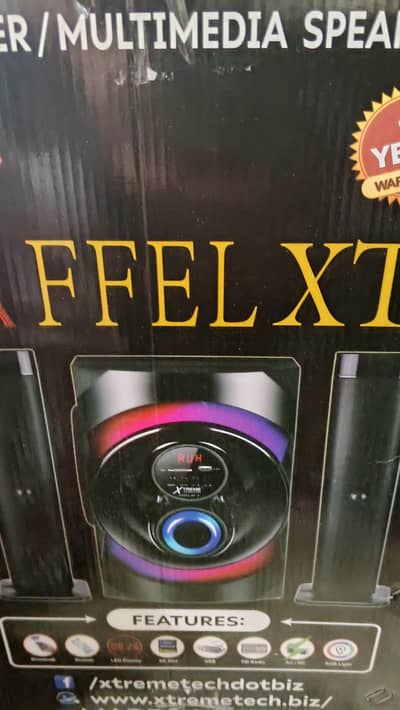 Xtreme Eiffel Xt3 2.1 + Centre channel Surround Soundbar