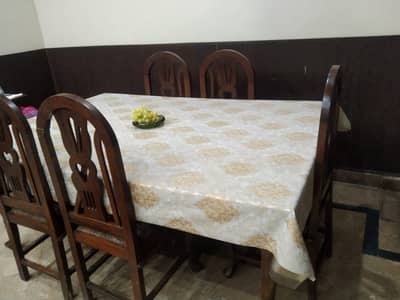 WOODEN dining table