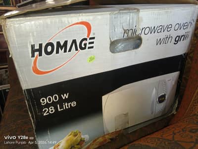 Homage microwave oven box packed