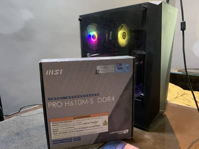 I3 12100 and motherboard msi h610m combo