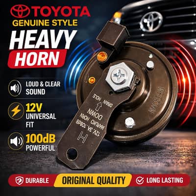 Toyota Heavy Power Horn | PP Sound | Loud & Clear | Universal Fit