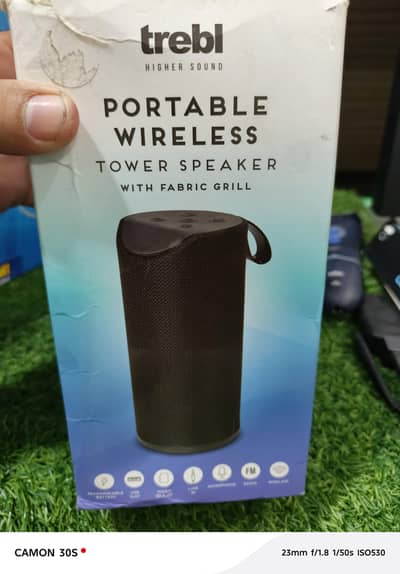 Trebl Portable Bluetooth Tower Speaker brand new UK imported