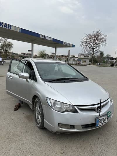 Honda civic Reborn 2008 model argent for sale