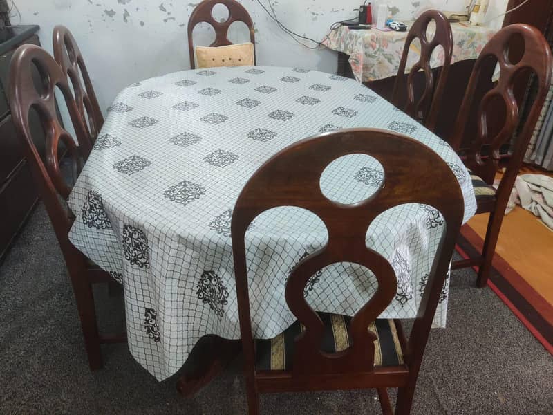 6 Chairs Dining Table 1