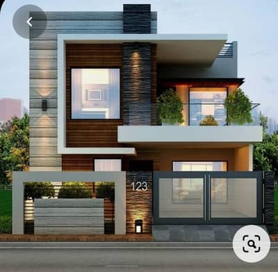 5 Marla Brand Gray Structure Oversees Block