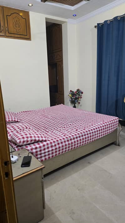 2 bed sets with out mattress, with side table and dressing table