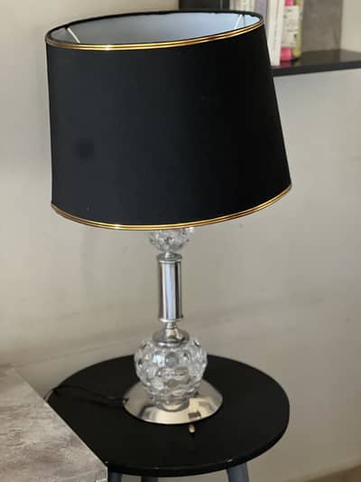 Pair of lamps with your choice of shade black or brown