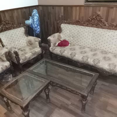 complete sofa set with table