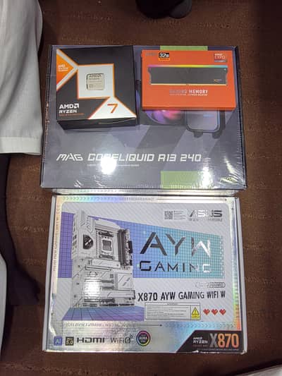 RYZEN 9850X3D WITH ASUS X870 32GB