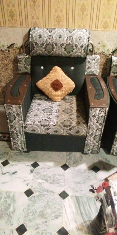 sofa set 7 seater  &single bed