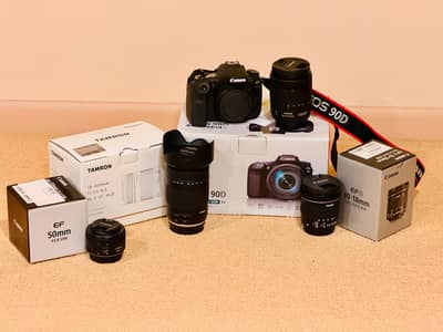 Canon EOS 90D with complete kit