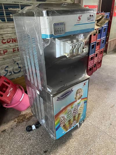 Cone , Slush machine ice cream freezer salad chiller cafe equipment