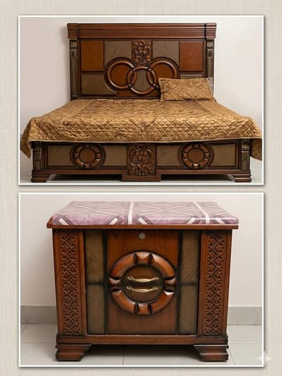 BED SET | SIDE TABLE | DRESSING TABLE | SOFA SET 06 SEATER| 03 X TABLE