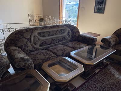 Sofa Set with 3 tables