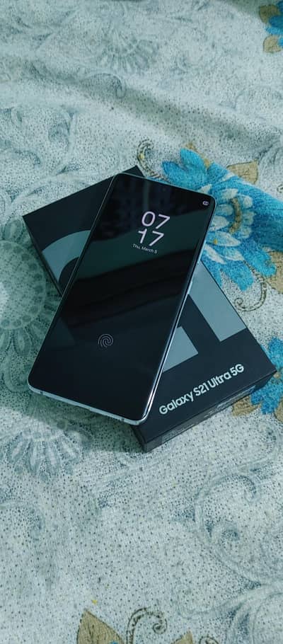 Samsung S21 Ultra 5g pack  phone with original box