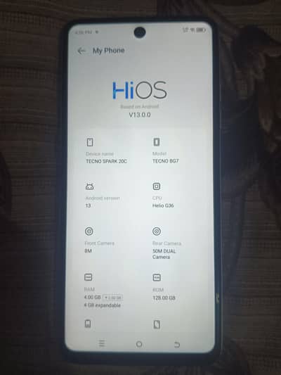 Tecno spark 20c  4+4×128  only set
