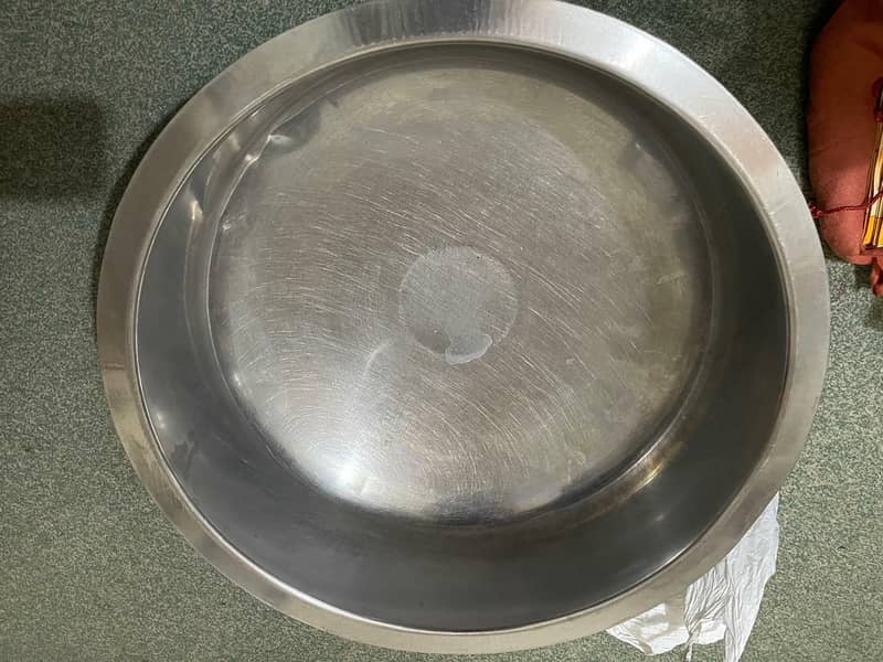 بڑا چولہا اور سٹیل کا بڑا پتیلا ڈہکن کے ساتھ ۔ 5