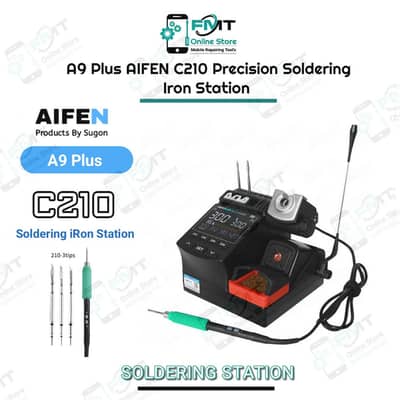 AIFEN A9plus soldering station with 3 Tips C210