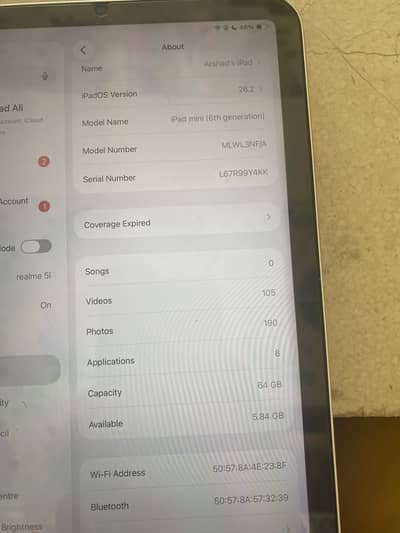 iPad mini 6 bitter hilt 88 condition ok
