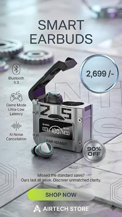 AirTech Smart Earbuds – Premium Sound Experience