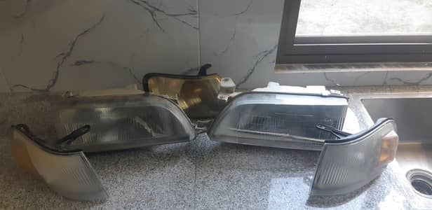 corolla xe 1994 headlights full set