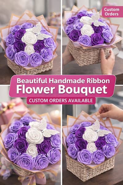 Beautiful homemade flower bouquets- custom orders available