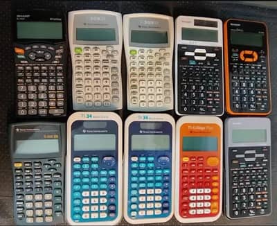TEXAS INSTRUMENTS, SHARP TI-34 MULTIVIEW CALCULATORS
