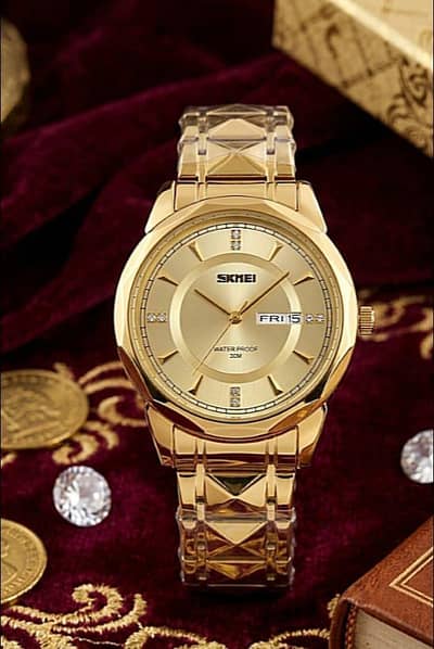 SKMEI Golden Watch