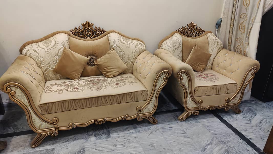 Sofa set 3+2+1 with table 0
