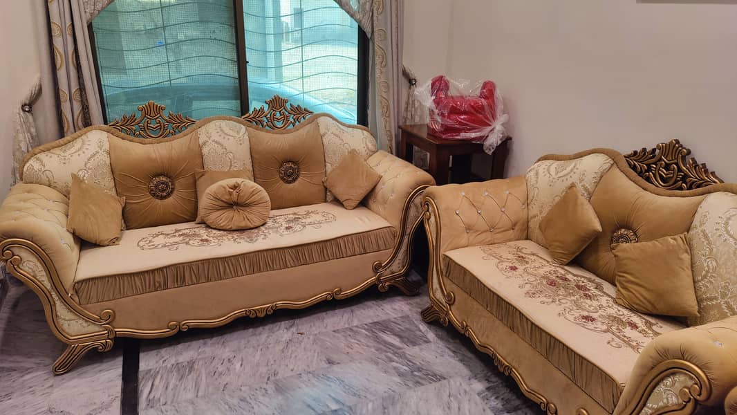 Sofa set 3+2+1 with table 1