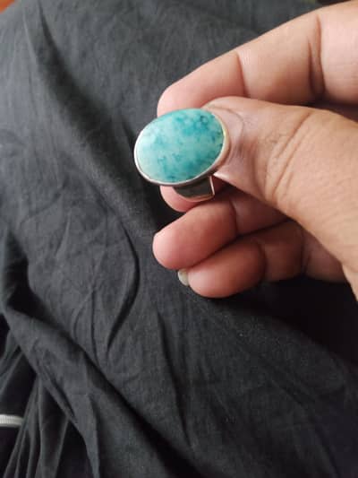 Original sulemani firoza silver ring