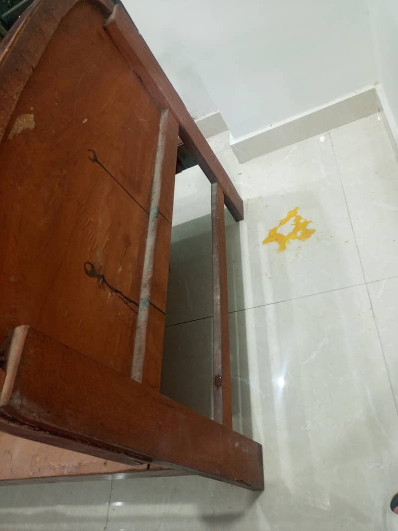 2 single beds solid wood 6