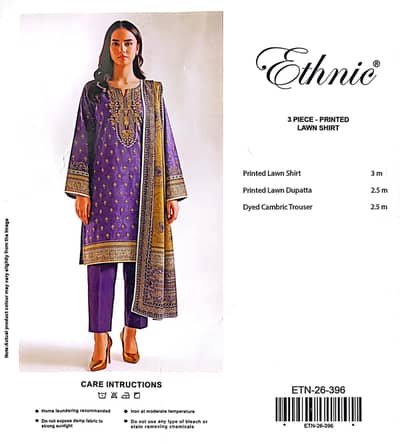 Ethnic 3 piece Lawn