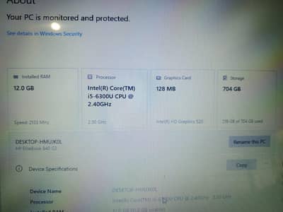 HP elitebook 840 G3 core i5 6 generation