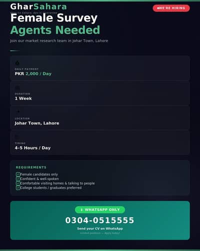 Female surveyor required